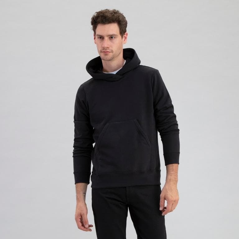 mens black pullover hoodie