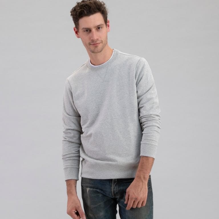 men's heather gray hoodie