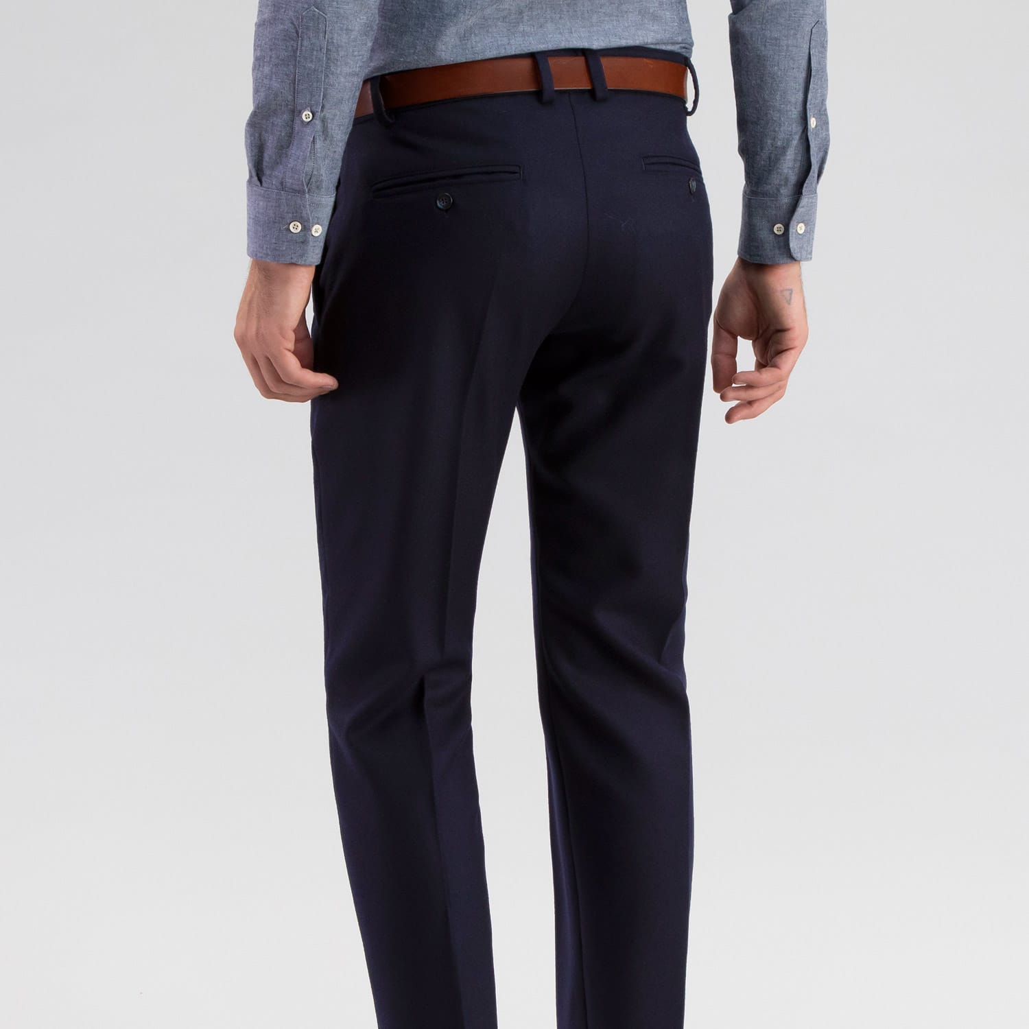 trouser navy blue