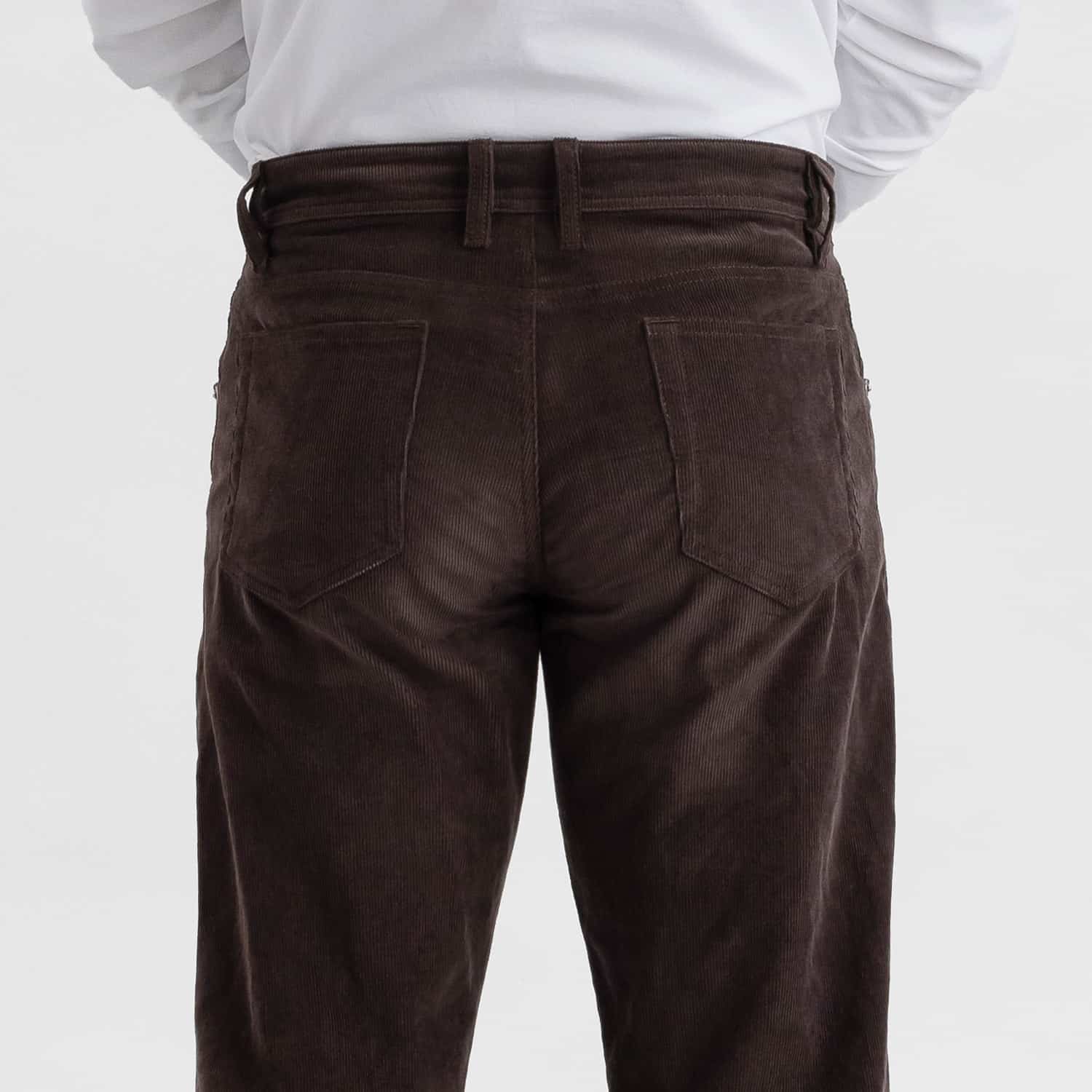 Loose Fit Corduroy trousers - Brown - Men | H&M IN