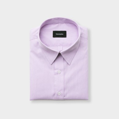 Standard Poplin Shirt Lavender - Made in USA - Todd Shelton