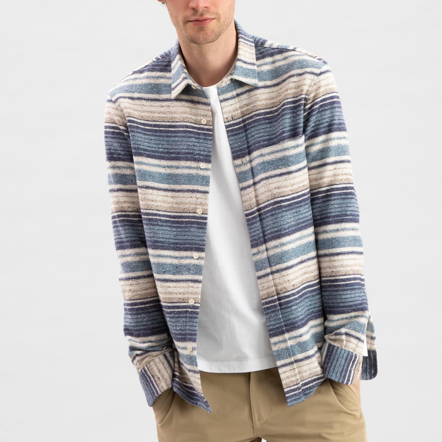 stripe overshirt