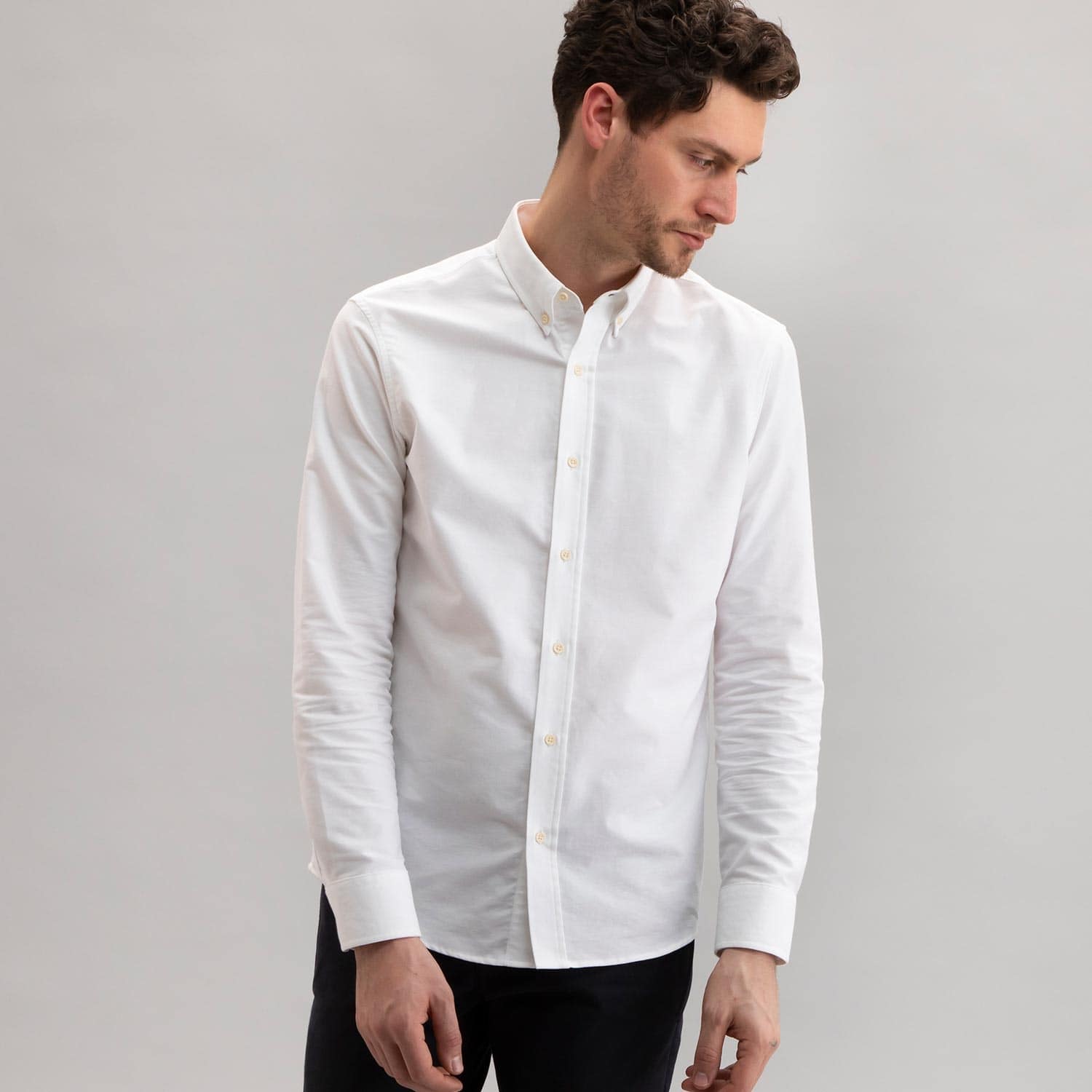 Oxford Shirt White - Todd Shelton