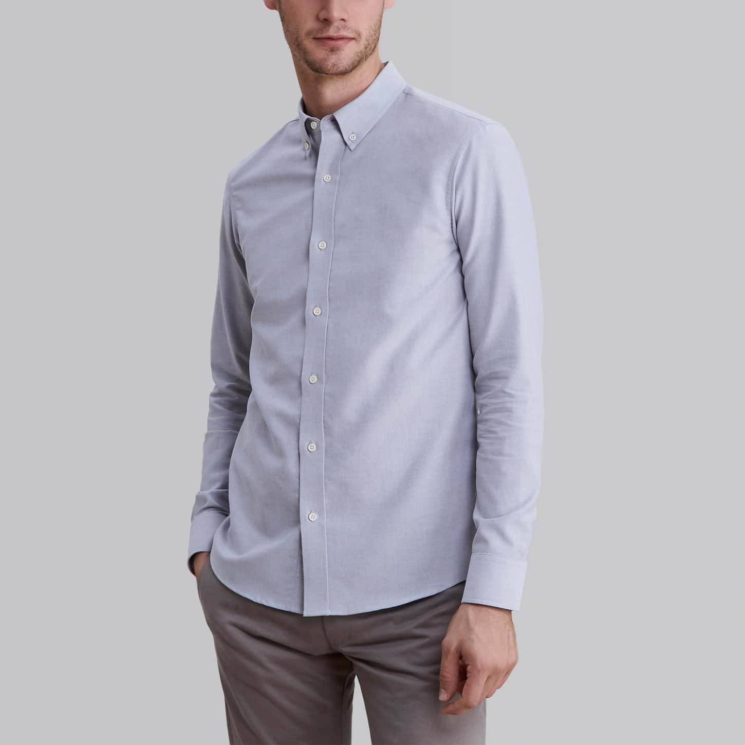 Casual Oxford Light Grey Shirt