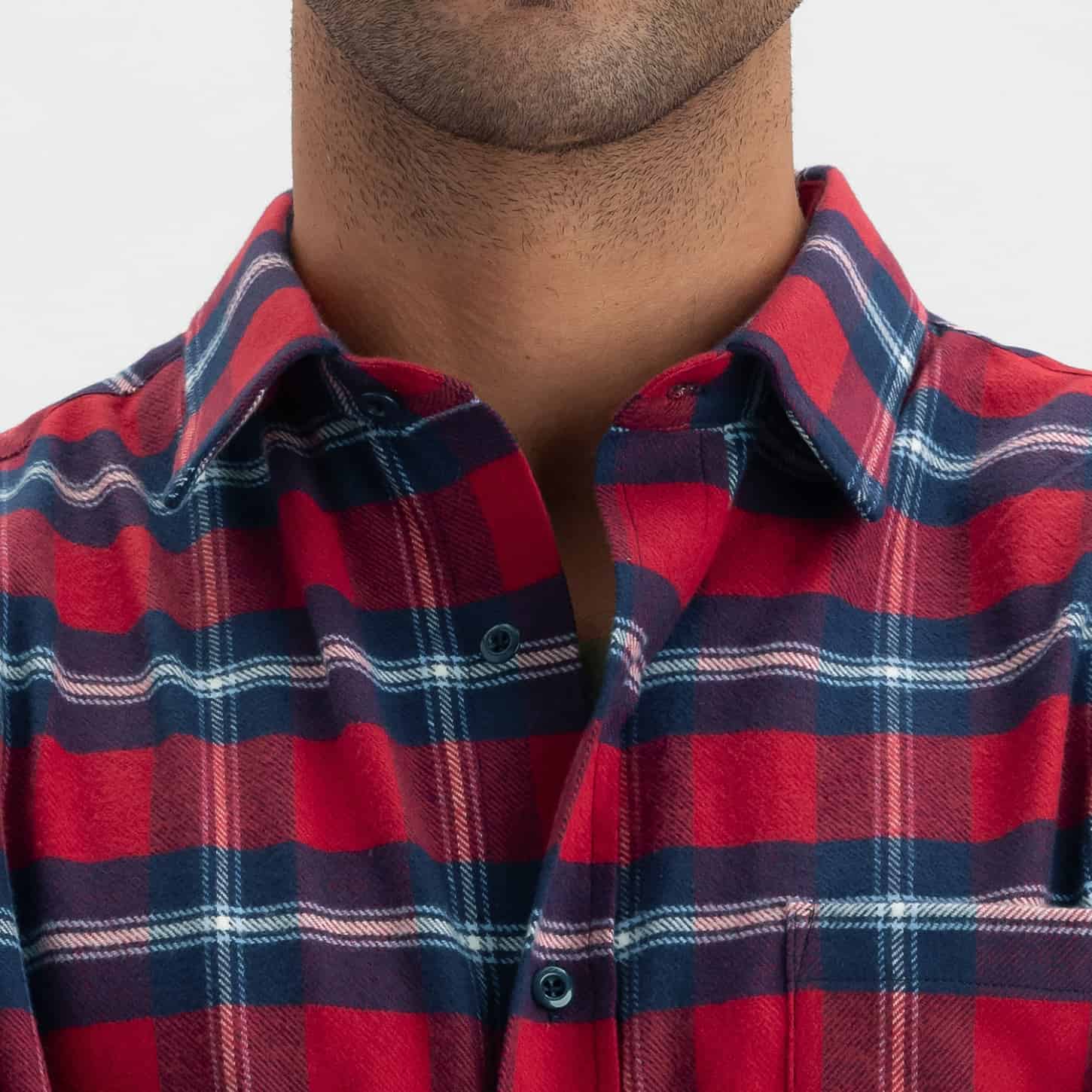 Flannel red plaid