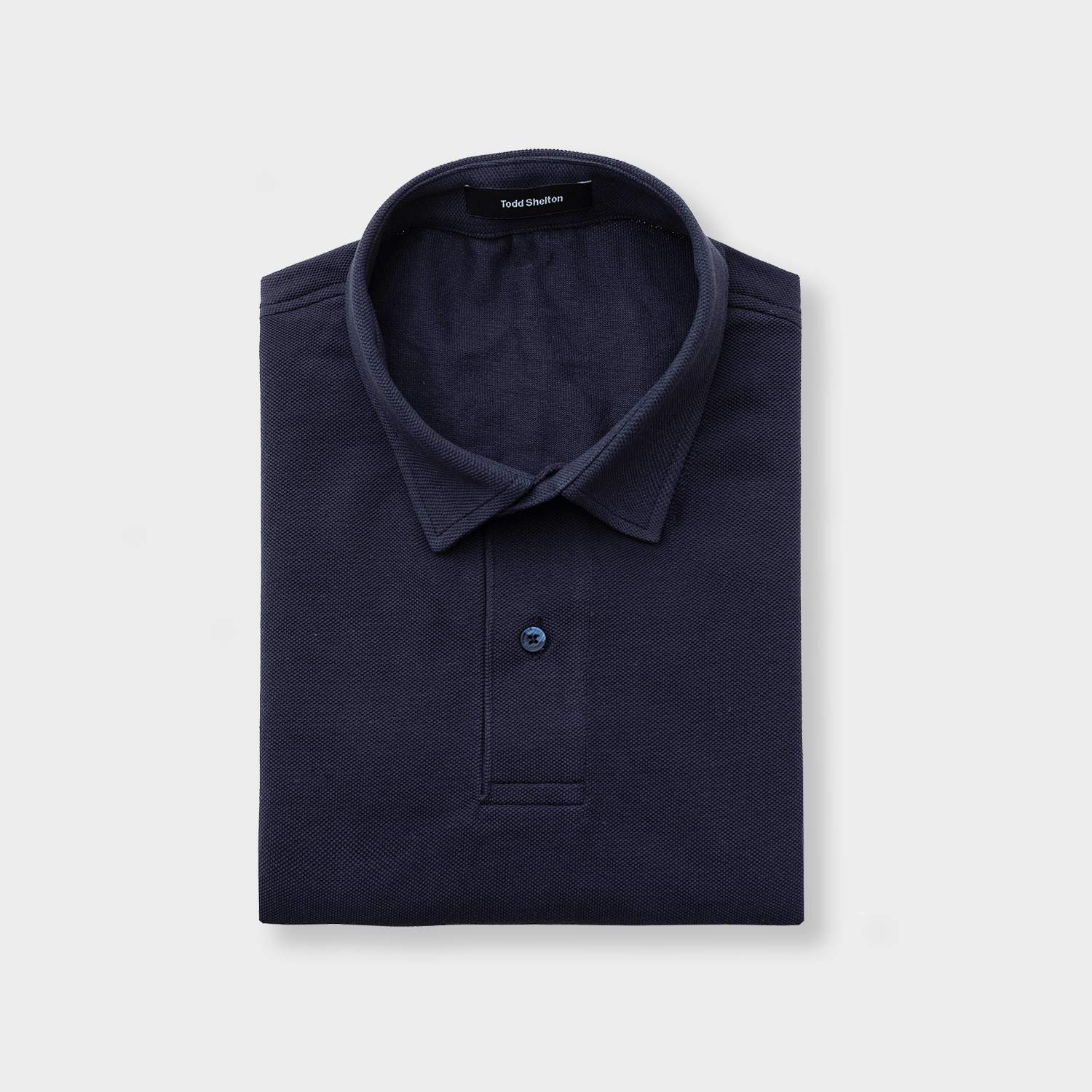 Pique Polo Shirt - Navy